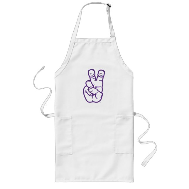 TCU Horned Frogs Hand Symbol Long Apron (Front)