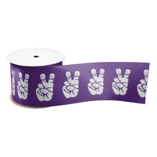 TCU Horned Frogs Hand Symbol Satin Ribbon