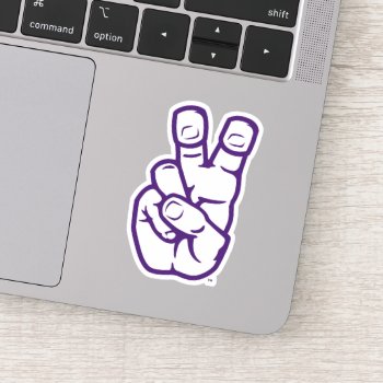 Tcu Horned Frogs Hand Symbol Sticker by tcuhornedfrogs at Zazzle