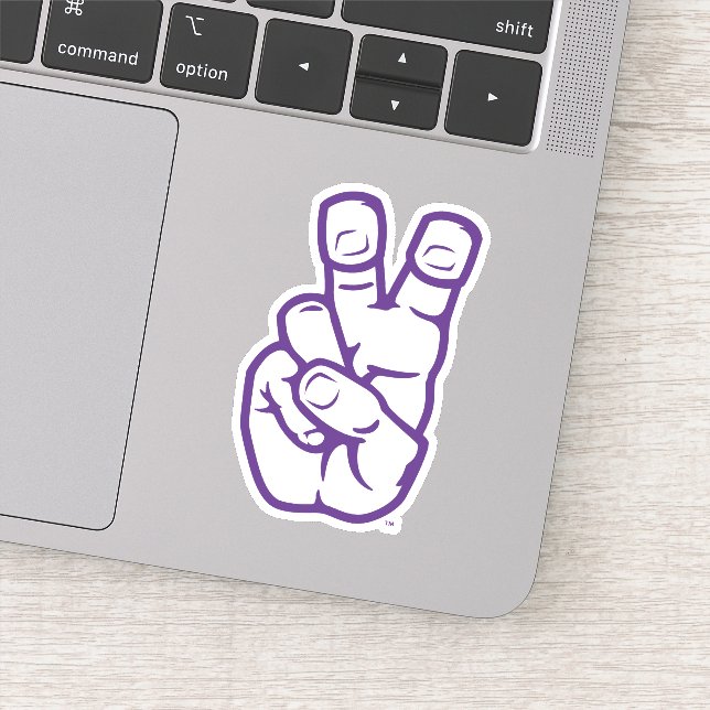TCU Horned Frogs Hand Symbol Sticker (Detail)
