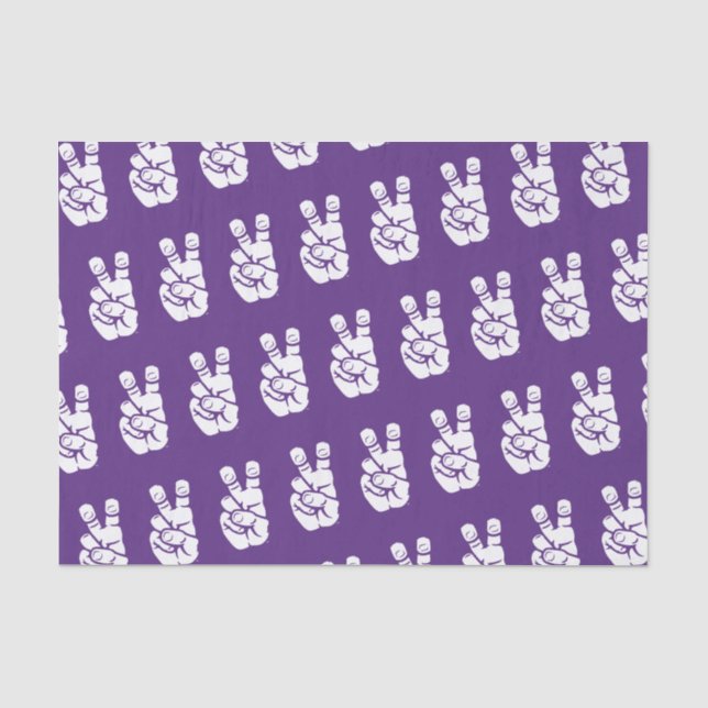 TCU Horned Frogs Hand Symbol Tissue Paper (Front)