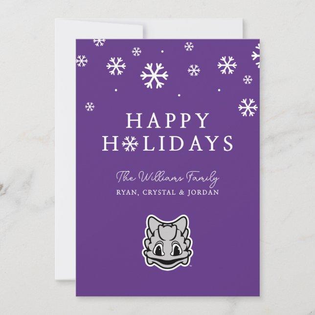 TCU Horned Frogs Holiday Card (Front)