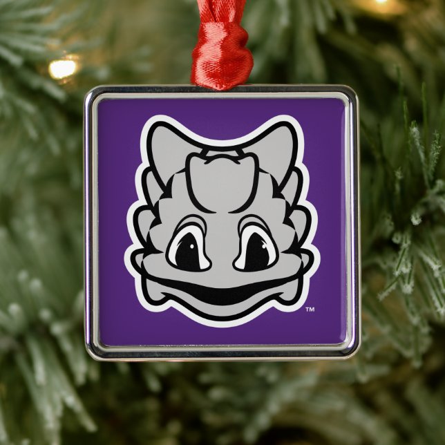 TCU Horned Frogs Metal Ornament (Tree)