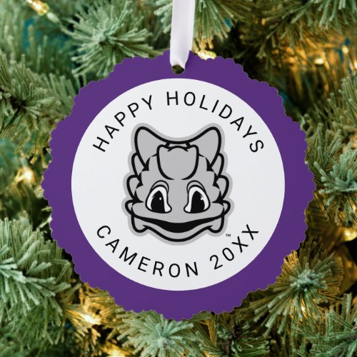 TCU Horned Frogs Ornament Card