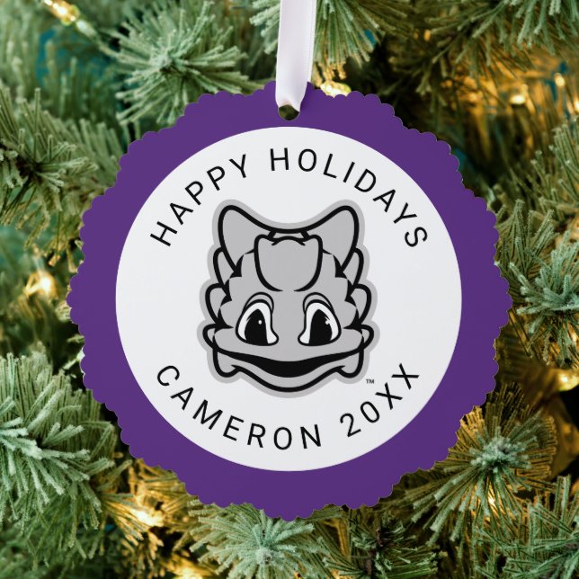 TCU Horned Frogs Ornament Card (Insitu (Tree))