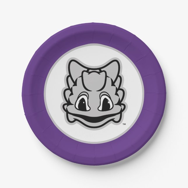 TCU Horned Frogs Paper Plates (Front)