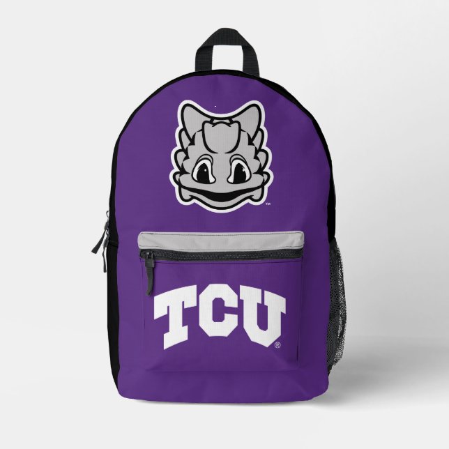 TCU Horned Frogs Printed Backpack (Front)