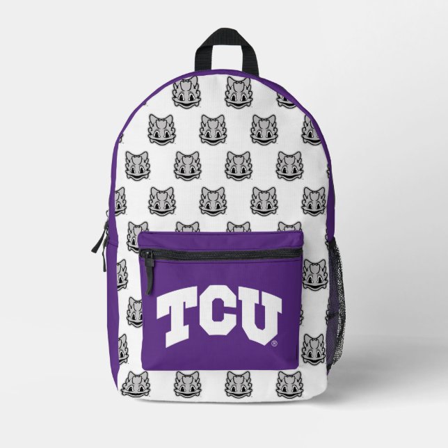 TCU Horned Frogs Printed Backpack (Front)