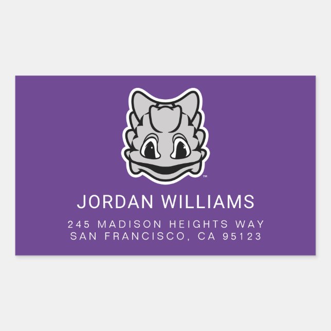 TCU Horned Frogs Rectangular Sticker (Front)