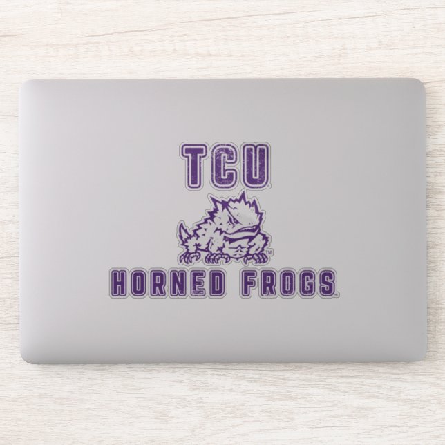 TCU | Horned Frogs- Retro Sticker (Computer)