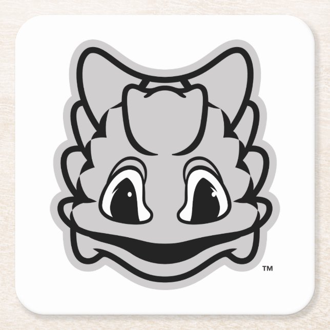 TCU Horned Frogs Square Paper Coaster (Front)