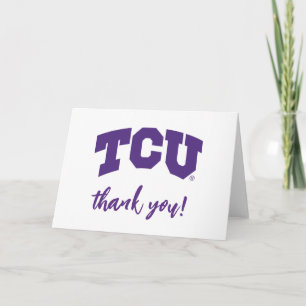 TCU LETTERPRESS THANK YOU CARD