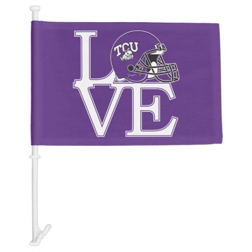 TCU Love Car Flag