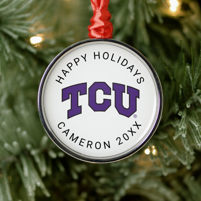 TCU METAL ORNAMENT (Tree)
