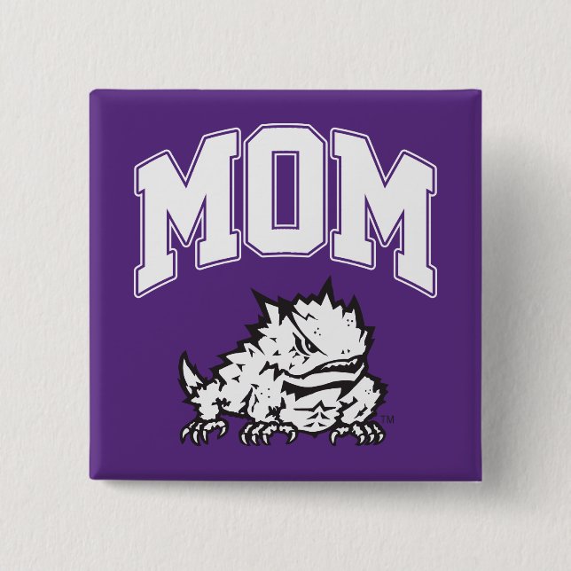 TCU Mom Pinback Button (Front)