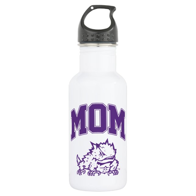 TCU Mom Stainless Steel Water Bottle (Front)