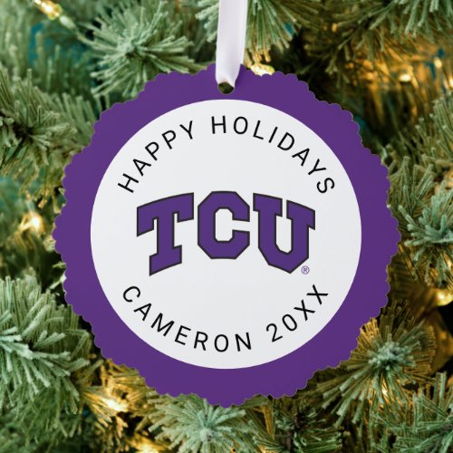 TCU ORNAMENT CARD