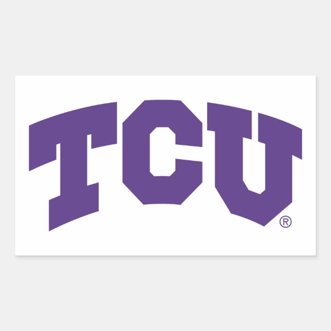 TCU RECTANGULAR STICKER (Front)