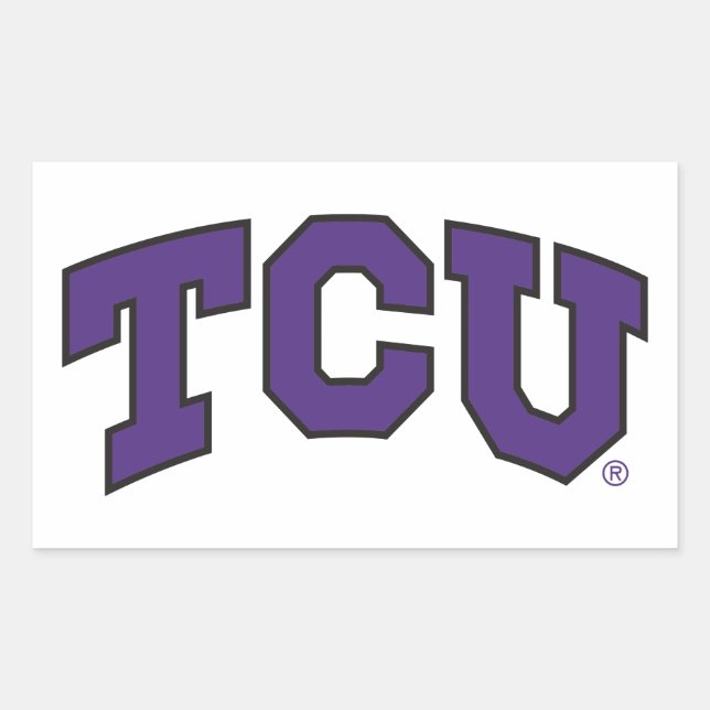 TCU RECTANGULAR STICKER (Front)