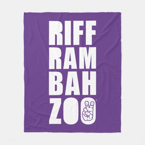 TCU Riff Ram Bah Zoo Fleece Blanket