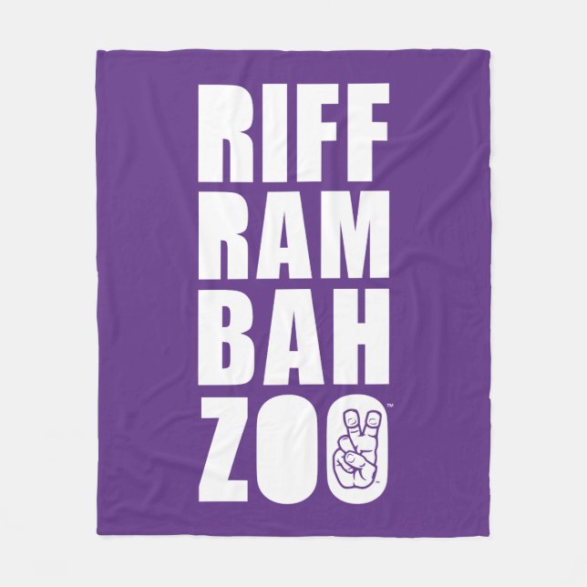 TCU Riff Ram Bah Zoo Fleece Blanket (Front)