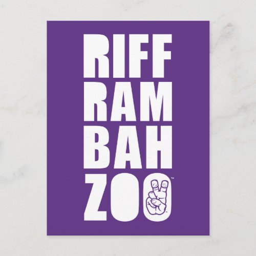 TCU Riff Ram Bah Zoo Postcard