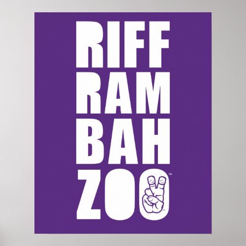 TCU Riff Ram Bah Zoo Poster