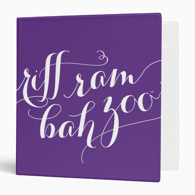 TCU Riff Ram Bah Zoo Script 3 Ring Binder (Front/Inside)
