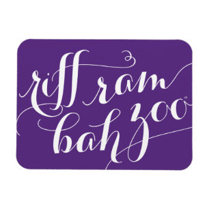TCU Riff Ram Bah Zoo Script Magnet