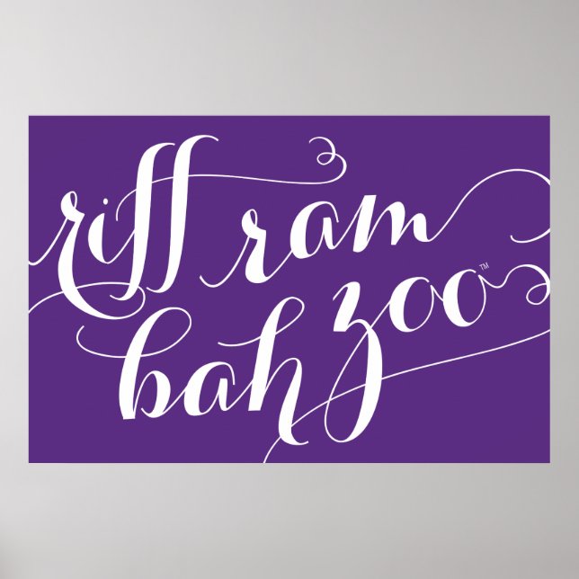 TCU Riff Ram Bah Zoo Script Poster (Front)