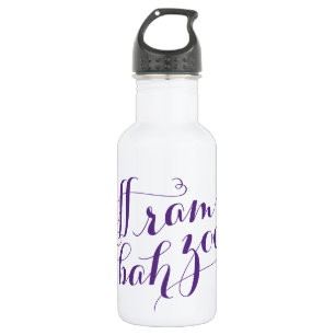 TCU Riff Ram Bah Zoo Script Stainless Steel Water Bottle