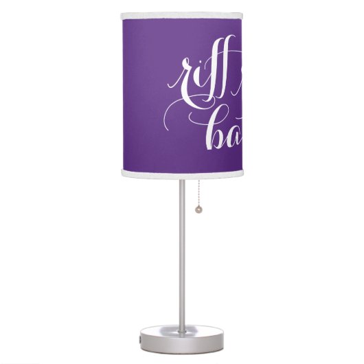 TCU Riff Ram Bah Zoo Script Table Lamp (Left)
