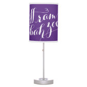 TCU Riff Ram Bah Zoo Script Table Lamp (Front)