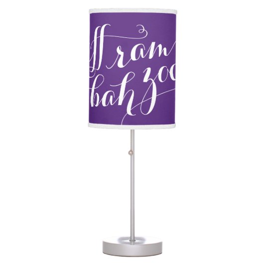 TCU Riff Ram Bah Zoo Script Table Lamp (Front)