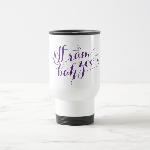 TCU Riff Ram Bah Zoo Script Travel Mug