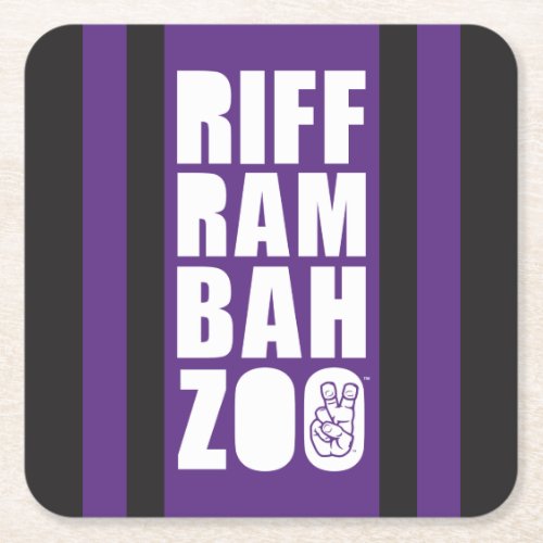 TCU Riff Ram Bah Zoo Square Paper Coaster