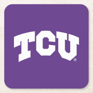 TCU SQUARE PAPER COASTER