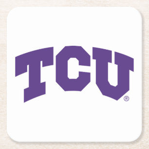 TCU SQUARE PAPER COASTER
