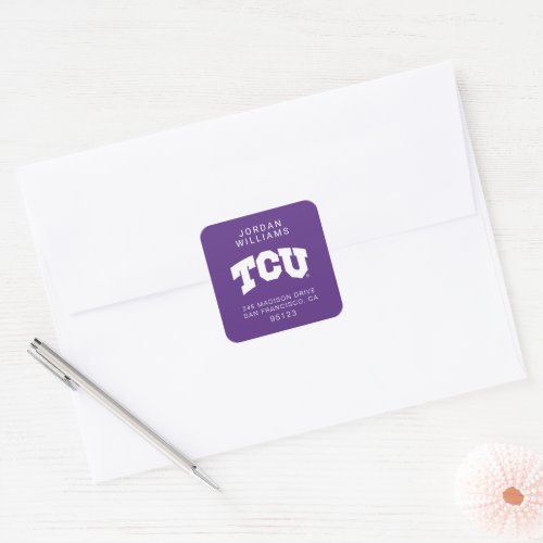 TCU SQUARE STICKER