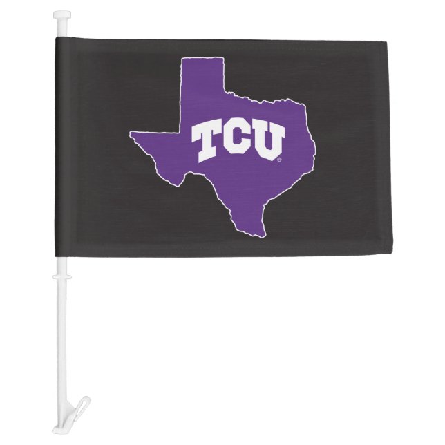 TCU Texas State Car Flag (Front)