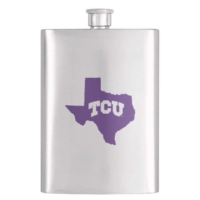 TCU Texas State Hip Flask (Front)