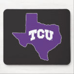 TCU Texas State Mouse Pad<br><div class="desc">These Texas Christian University products make the perfect gift for the TCU fans, faculty, students, and alumni. Celebrate your TCU pride in style with these customizable Horned Frogs gifts from Zazzle.</div>