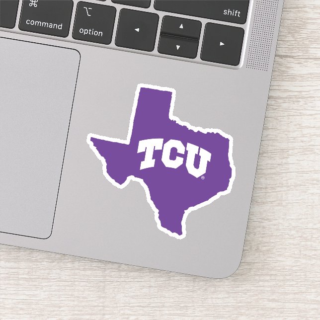 TCU Texas State Sticker (Detail)