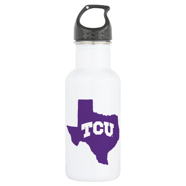 TCU Texas State Water Bottle (Front)