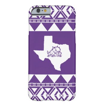 Tcu Texas State With Horned Frog | Aztec Barely There Iphone 6 Case by tcuhornedfrogs at Zazzle