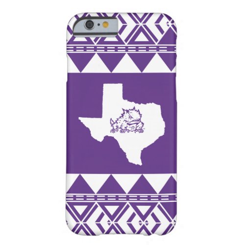 TCU Texas State with Horned Frog  Aztec Barely There iPhone 6 Case