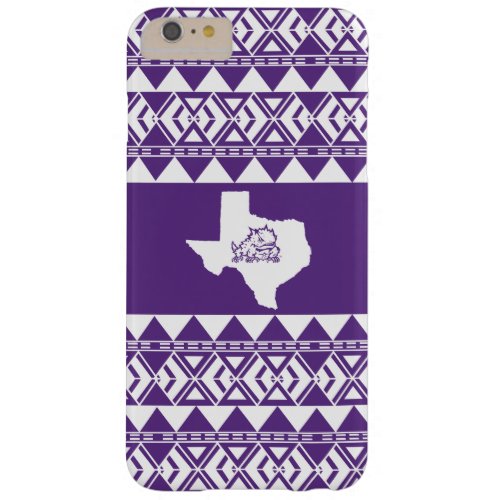 TCU Texas State with Horned Frog  Aztec Barely There iPhone 6 Plus Case