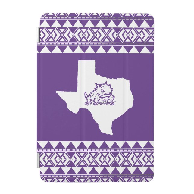 TCU Texas State with Horned Frog | Aztec iPad Mini Cover (Front)