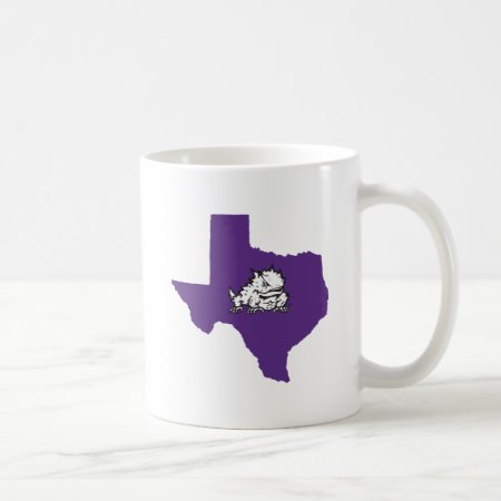 Tcu Texas State With Horned Frog Coffee Mug