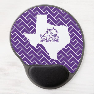 TCU Texas State with Horned Frog Fret Gel Mouse Pad